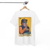 Dodgers Kike El Paletero Loteria Card Tee Shirt -  Unisex Heavy Cotton Casual Fit